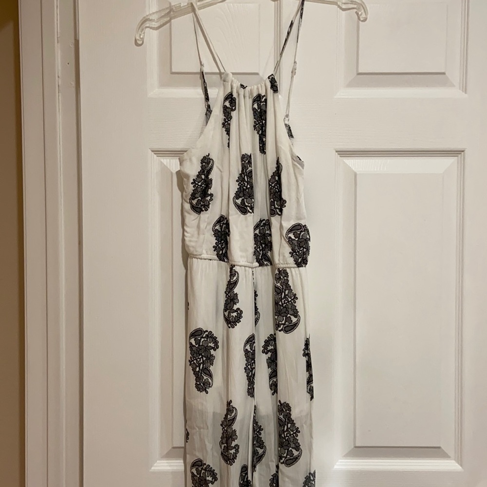 Black and white jumpsuit